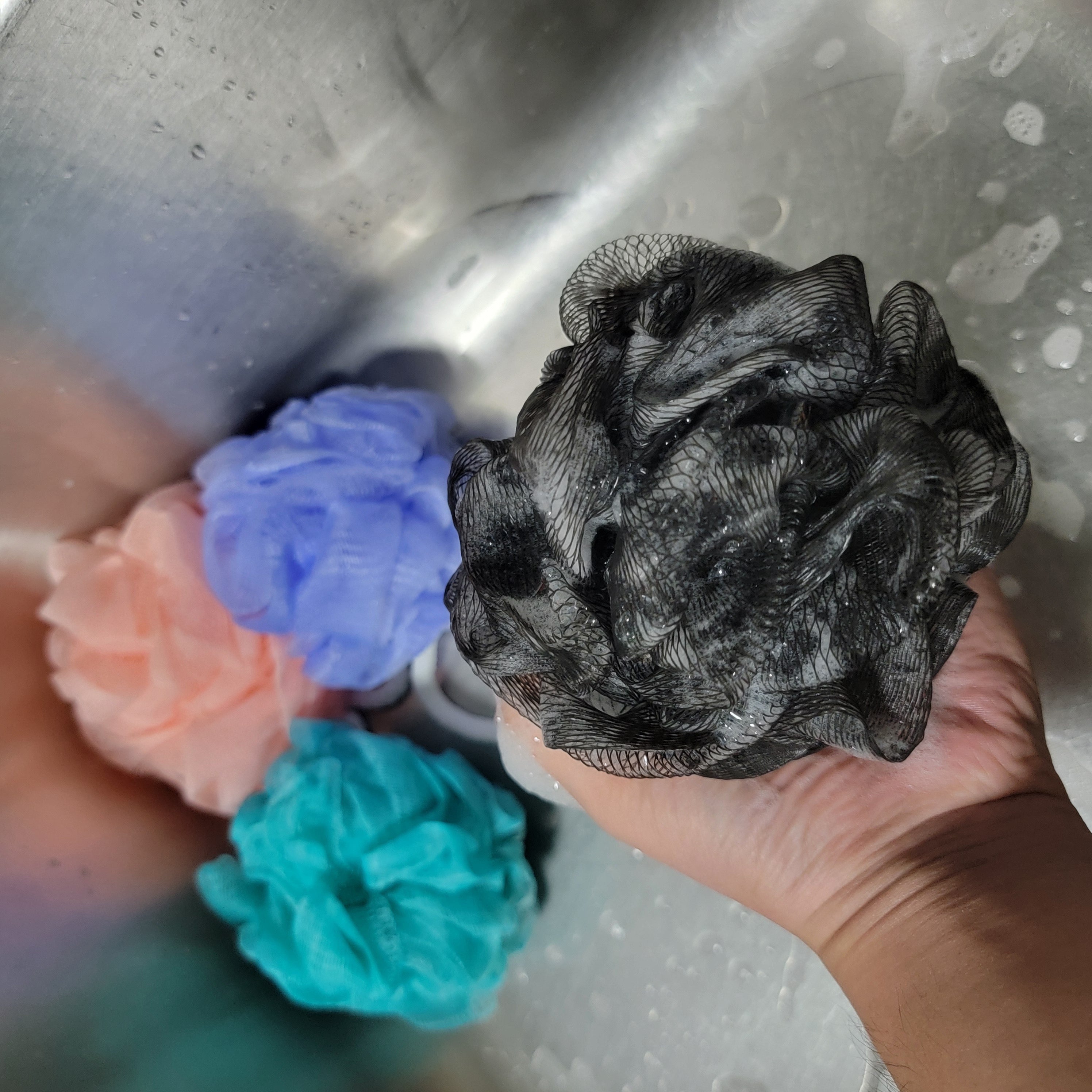 2pcs High-End Bath Balls Sturdy And Durable Non-Scattering Flower Shower Foam Balls Ultra-Soft Adult Durable Bath Foaming Flower Balls
