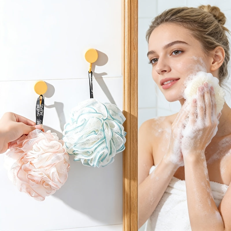 High-Density Mesh Shower Sponge, Quick Foaming And Easy Drying, Gentle on Skin - Shower Happiness at Its Best! This Soft And Durable Mesh Sponge Is Perfect for The Whole Family